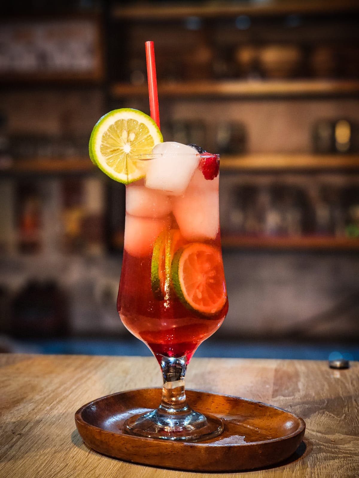 Mocktail frais, citron et glaçons